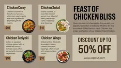 Chicken Menu Promotion YouTube Thumbnail