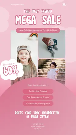Fashion Baby Fashion Sale Instagram Story