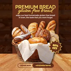 Food & Beverage Premium Bread Instagram Post