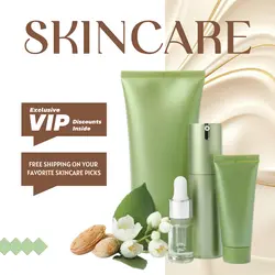 E-commerce Beauty and Personal Care Skincare Hero Image