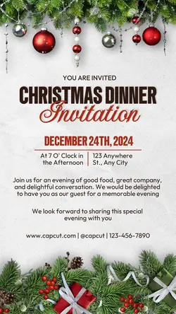 Other Industries Christmas Dinner Invitation