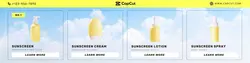 Beauty & Personal care Sunscreen Display Minimal