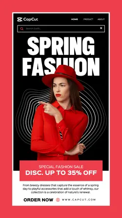 2024 Spring Fashion Promotion Instagram Story