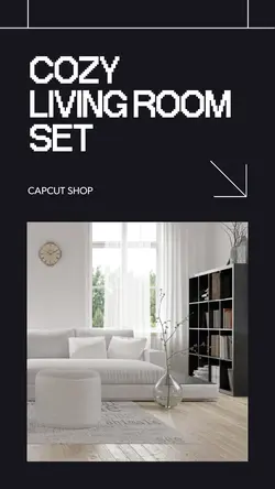 Furniture Living Room Instagram Story Black Minimalist