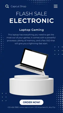 Electronic Laptop Sale Instagram Story