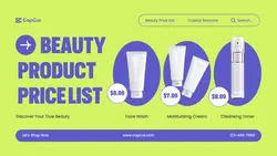 Beauty Product Price List Twitter Post