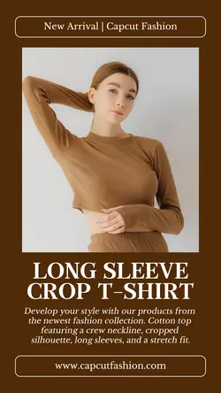 Fashion Crop Top Display Instagram Story