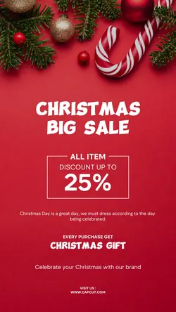 Christmas Day promotion instagram story