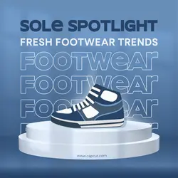 Fashion Footwear Trends Instagram Post Template