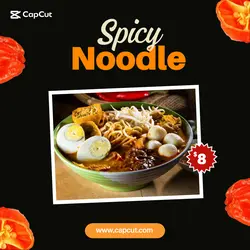 Spicy Noodle Promotion for Instagram Post