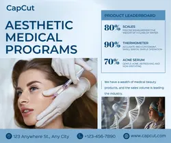 Medical Aesthetic programs Display Minimalist
