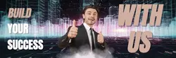 Build Your Success With Us Business Tajuk Twitter