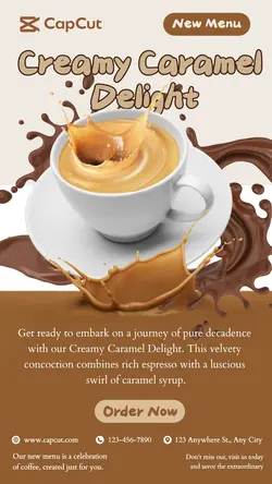 Cafe New Menu Promotion Tiktok Post
