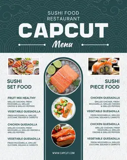 food and beverage  sales promotion menu post Japan style