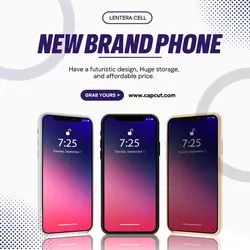 Purple Minimalist Electronic Product Promotion Instagram Post