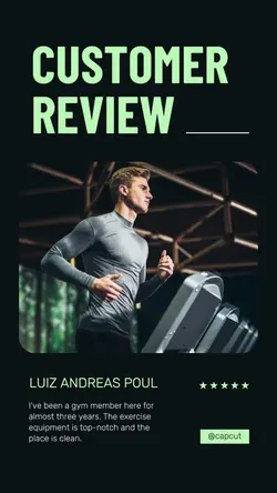 Gym Customer Review Instagram Story