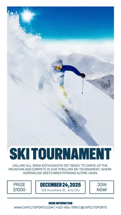 ♻️ Ski Tournament Promotion Instagram Story