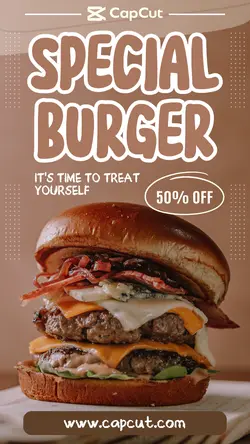 Special Burger Promo Instagram Story