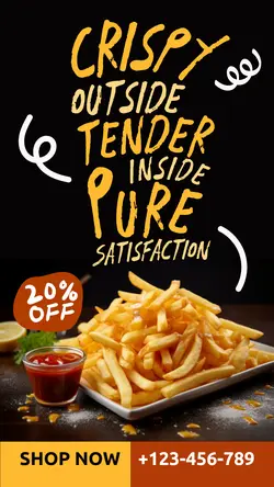 Crispy French Fries Promotion Instagram Story