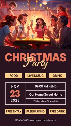 Thanksgiving Party Invitation Instagram Story