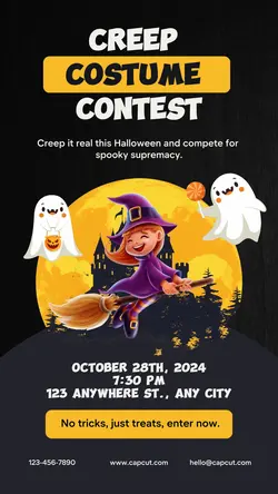 Halloween Costume Contest Instagram Story