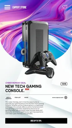 Cyber Monday Console Discount Instagram Story