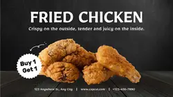 Fried Chicken Product Display Promotion