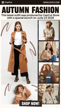 Autumn Fashion Women 6 Multi-Product Image Tik Tok Cream Brown Minimalist