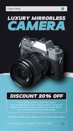 Electronic Camera Sale Instagram Story
