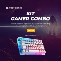 Keyboard Gamer Instagram Post Minimalist