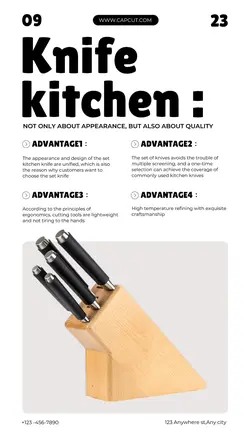 Foods & Beverage Knife Details Business