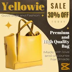 Yellow Bag Product Display Sale Instagram Post