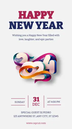 Happy Newyear Instagram Story