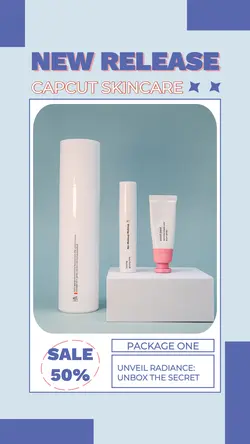 Skincare New Release Instagram Stories Baby Blue 