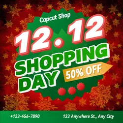12.12 Shopping Day Instagram Post