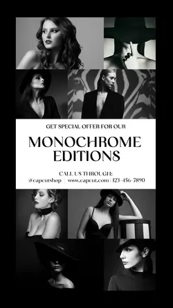 Fashion Black and White Special Edition Instagram Story Post