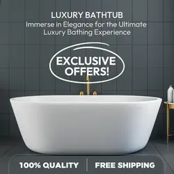 E-commerce Hero Image Furniture Luxury Bathtub