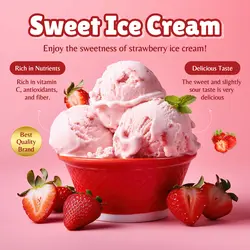 E-commerce Food Sweet Ice Cream Product Callout