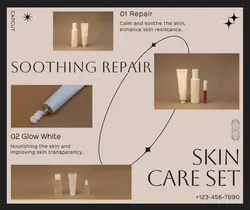 Beauty Skin Care Set Promotion Minimalist 