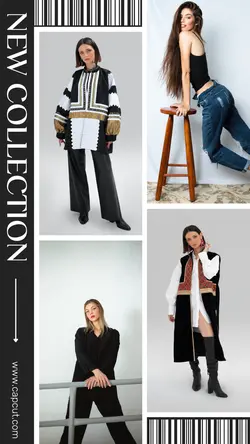 New Collection Fashion Product Black And White