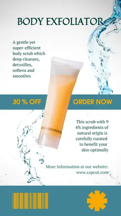 Beauty Body Exfoliator Promotion Instagram Story