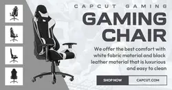 Furniture Gaming Chair Product Display FB App Ad