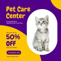 Pet Care Center Promotion Instagram Post