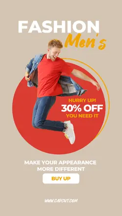 Fashion Mens Sale Instagram Story