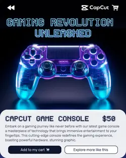 electronic game console product display