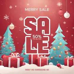 Christmas Sale Linkedin Post