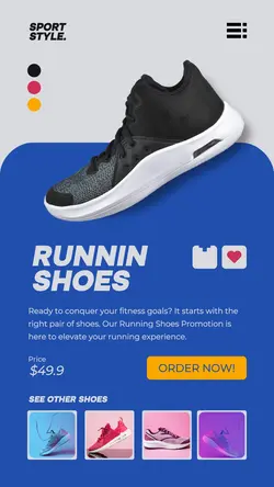 Running Shoes Promotion Instagram Story