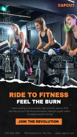 Workout & Fitness Dynamic Cycling Product display