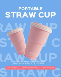 Foods & Beverage  Straw cup Show Minimalist