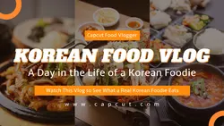 Orange Food Vlogger Thumbnail Youtube